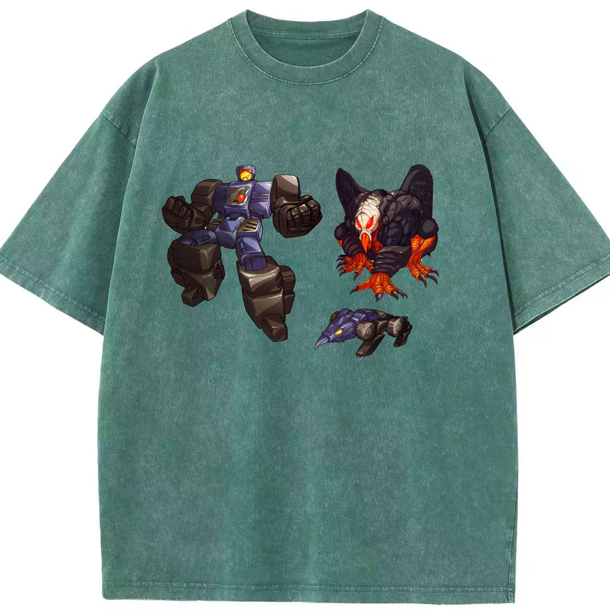 （画像用）  綿100% ヴィンテージ風 半袖Tシャツ（フロントプリント）
